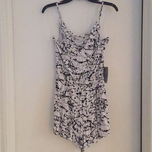 Black and white romper NEW!